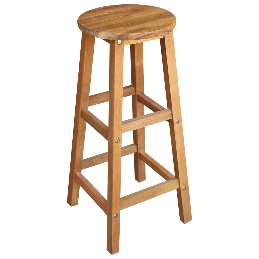 vidaXL Bar Stool Bar Seat Counter Height Stool for Pub Kitchen Solid Wood-2