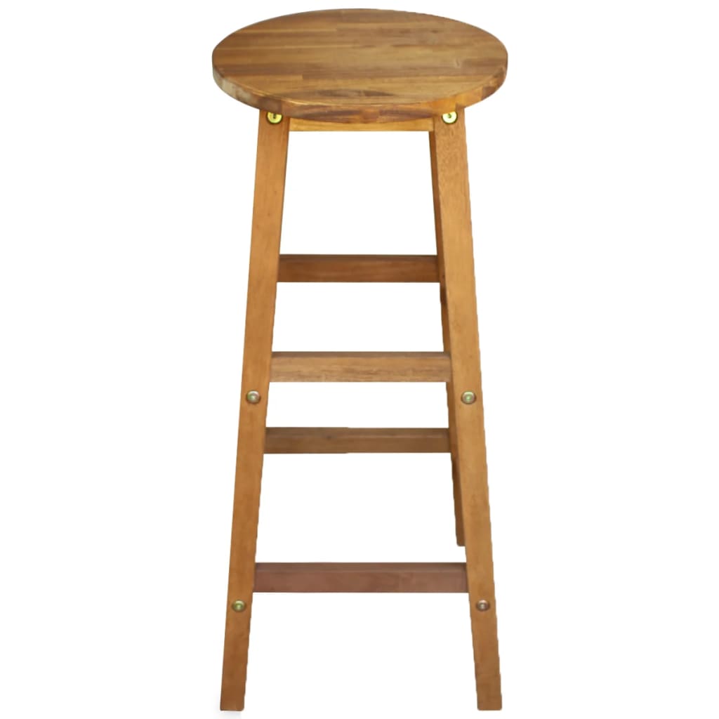 vidaXL Bar Stool Bar Seat Counter Height Stool for Pub Kitchen Solid Wood-22