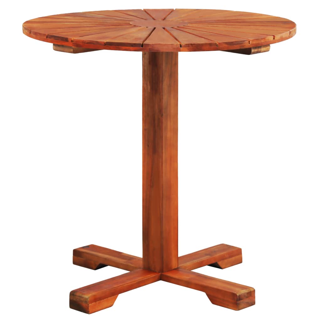 vidaXL Bistro Table 27.6"x27.6" Solid Acacia Wood-1