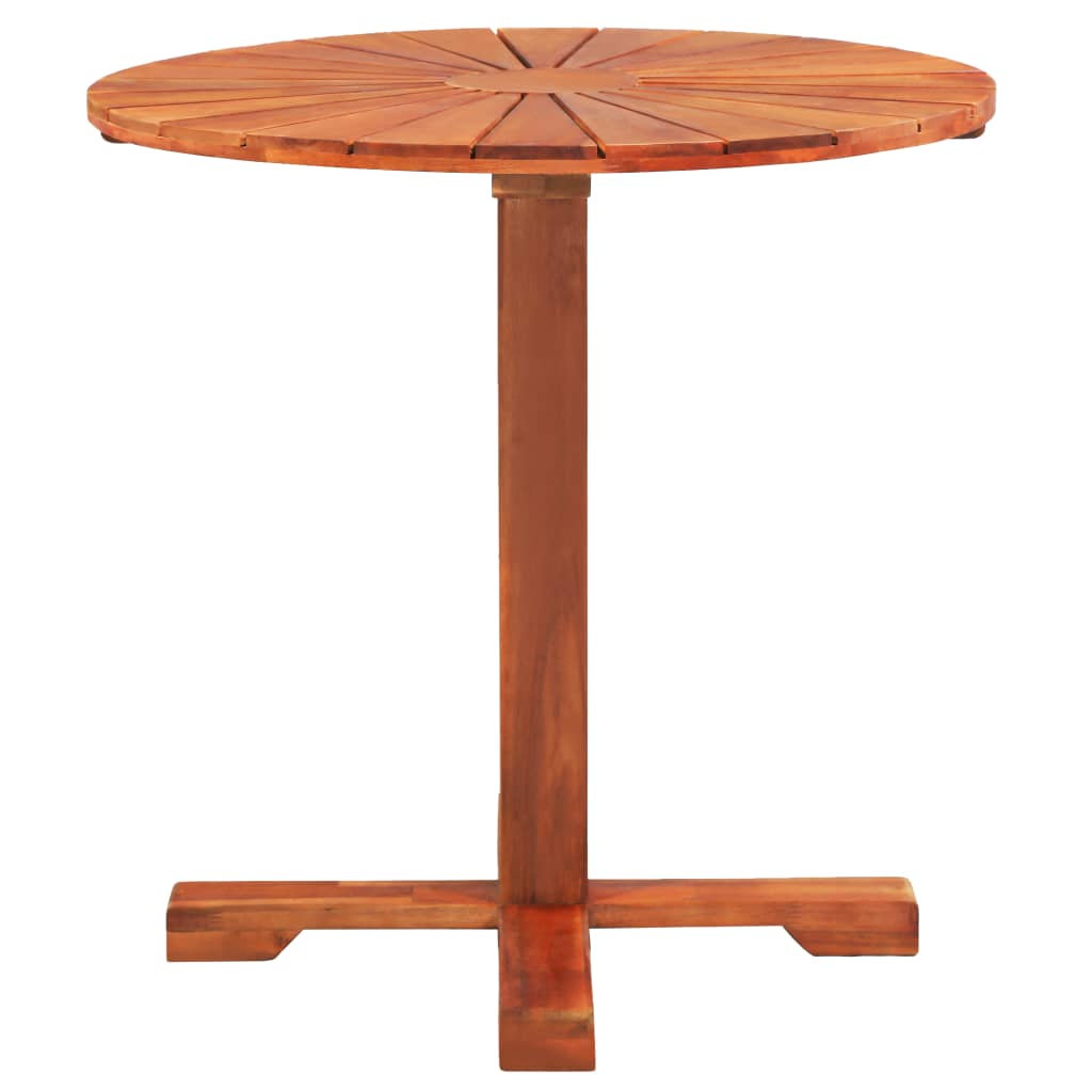 vidaXL Bistro Table 27.6"x27.6" Solid Acacia Wood-2