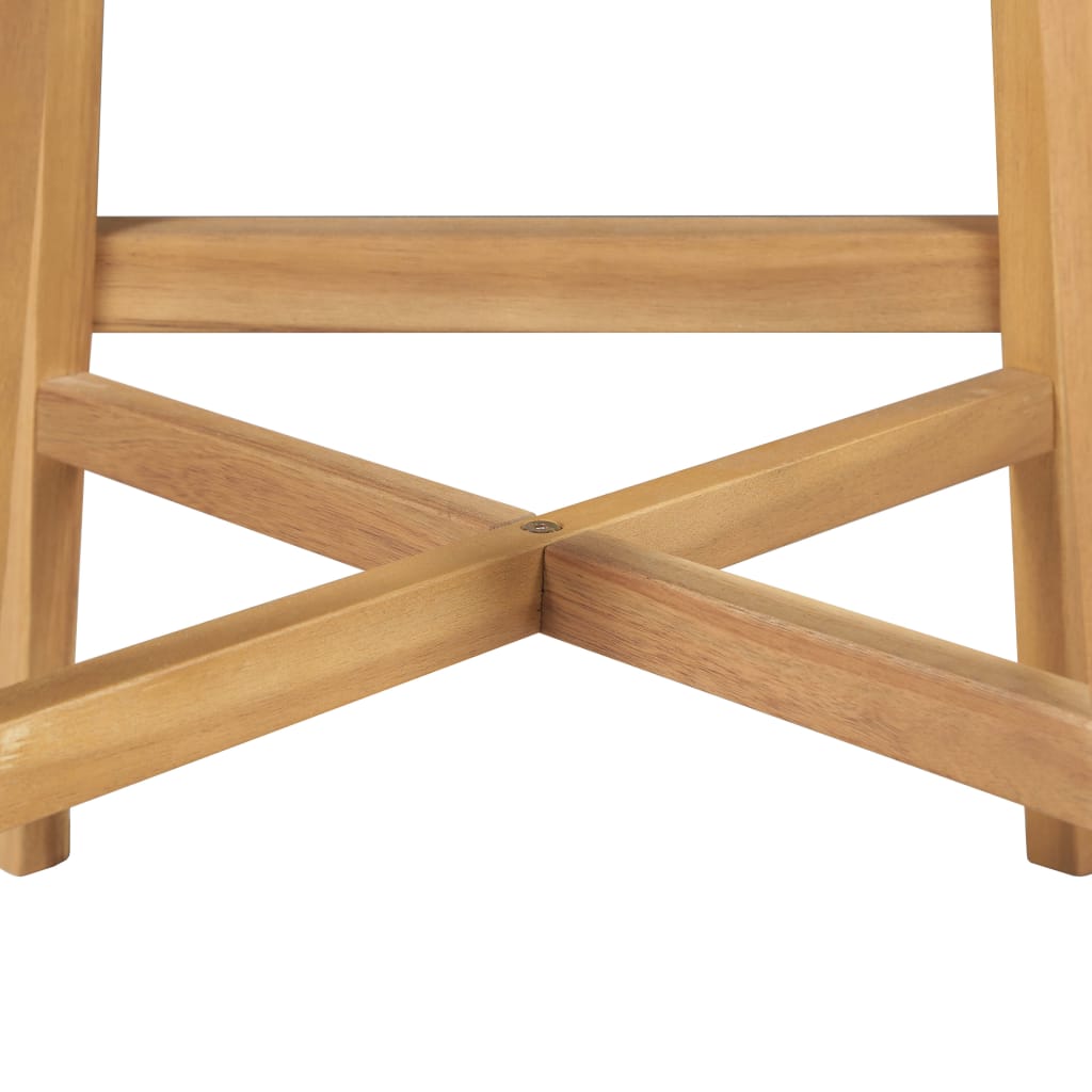 vidaXL Bar Chairs 2 pcs Solid Acacia Wood-3