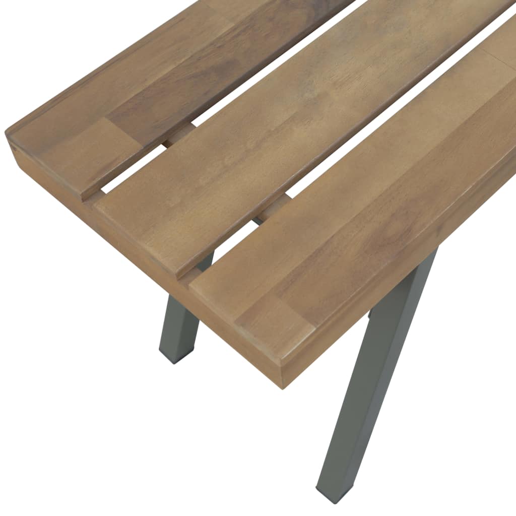 vidaXL Patio Bench 47.2" Solid Acacia Wood-3