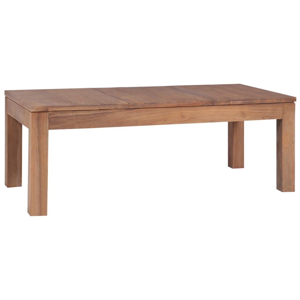 vidaXL Coffee Table End Table Sofa Table Solid Wood Teak with Natural Finish-7