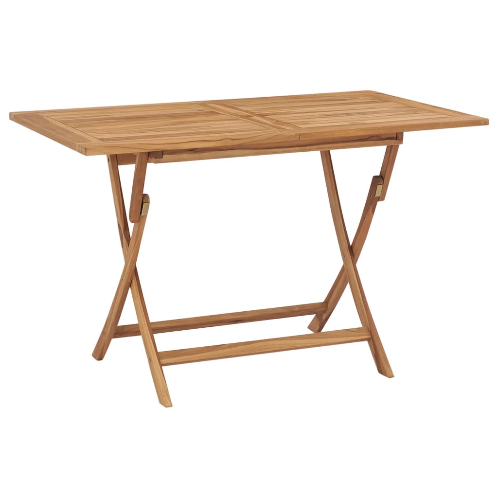 vidaXL Outdoor Dining Table Folding Table Garden Furniture Solid Wood Teak-0