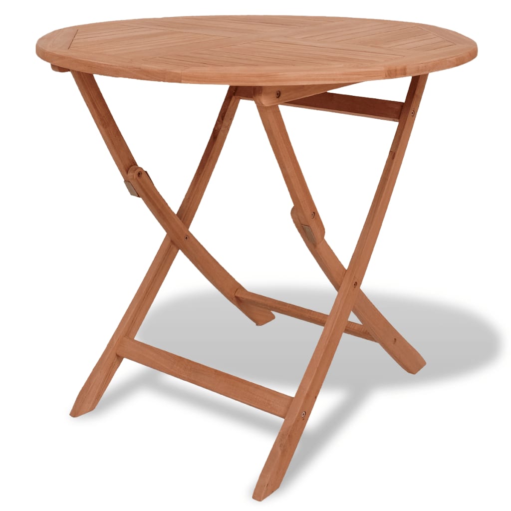 vidaXL Folding Patio Table 33.5"x29.9" Solid Teak Wood-1