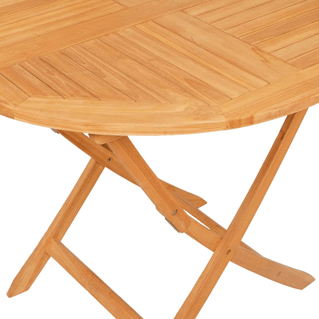 vidaXL Folding Patio Table 33.5"x29.9" Solid Teak Wood-7