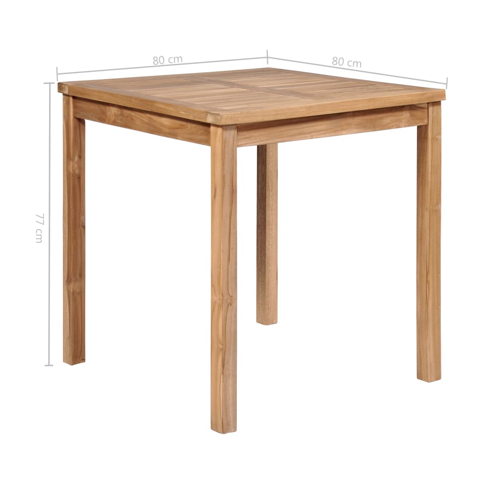 vidaXL Outdoor Dining Table Patio Table Garden Porch Furniture Solid Teak Wood-42