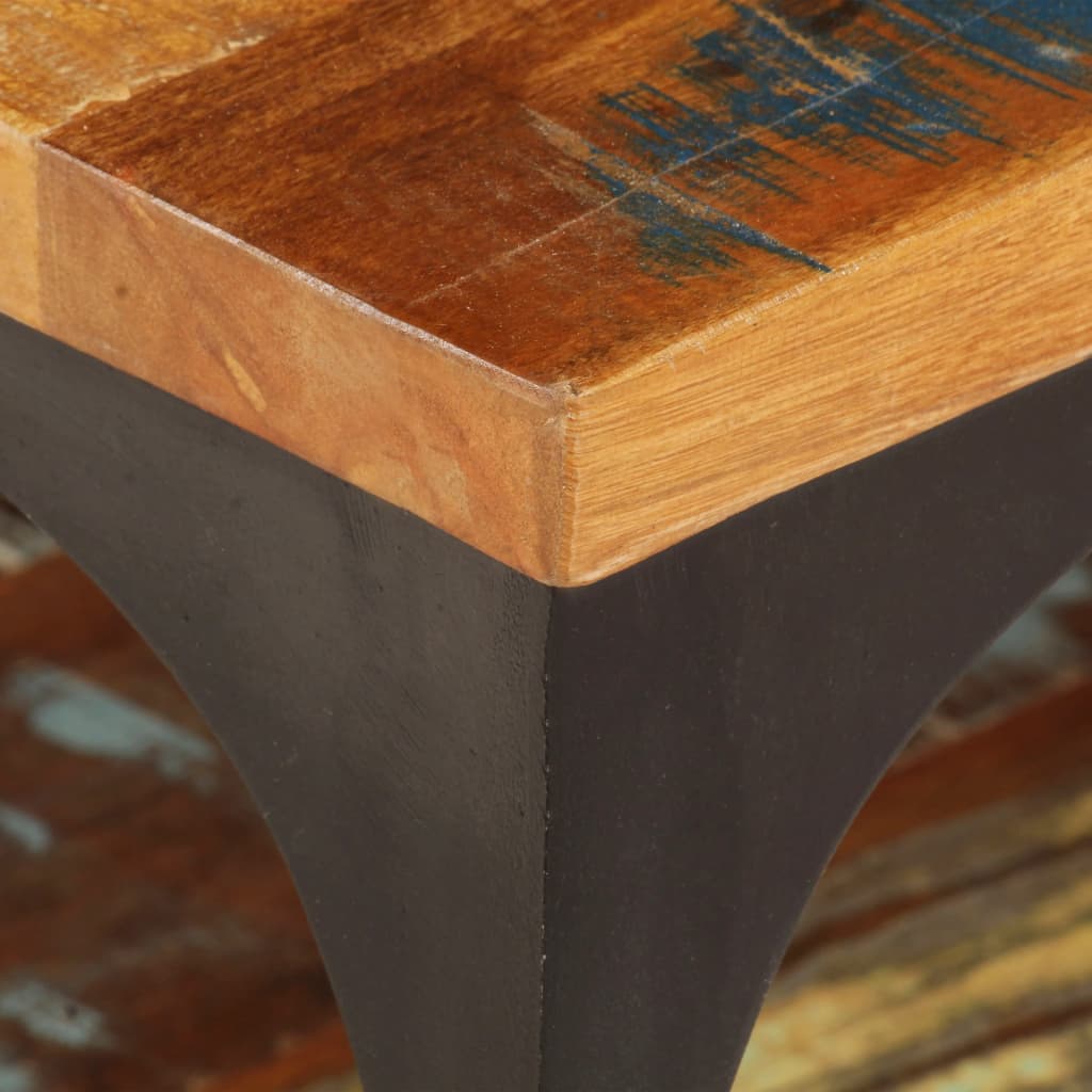 vidaXL Coffee Table with Shelf 39.4"x23.6"x13.8" Solid Reclaimed Wood-5