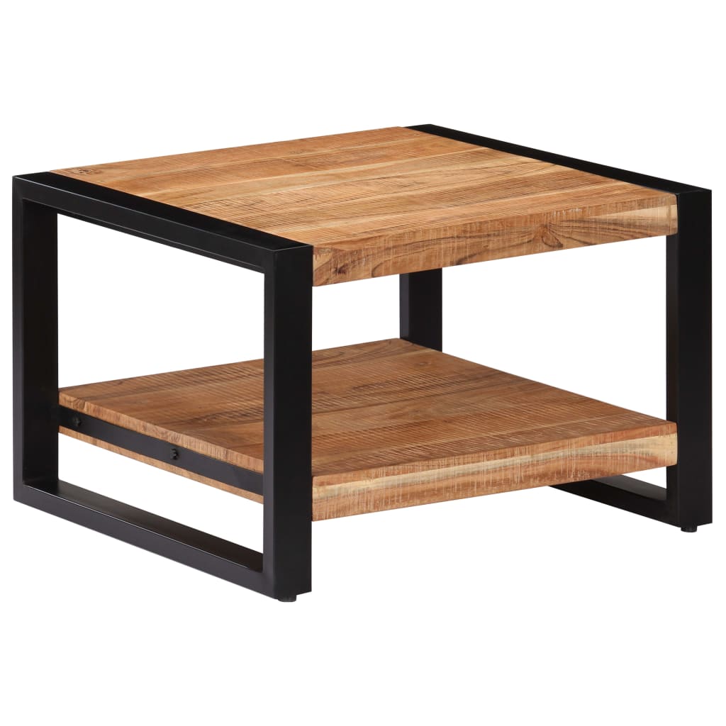 vidaXL Coffee Table 23.6"x23.6"x15.7" Solid Acacia Wood-1