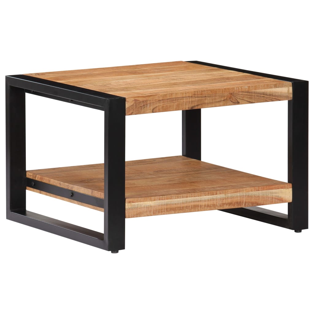 vidaXL Coffee Table 23.6"x23.6"x15.7" Solid Acacia Wood-4