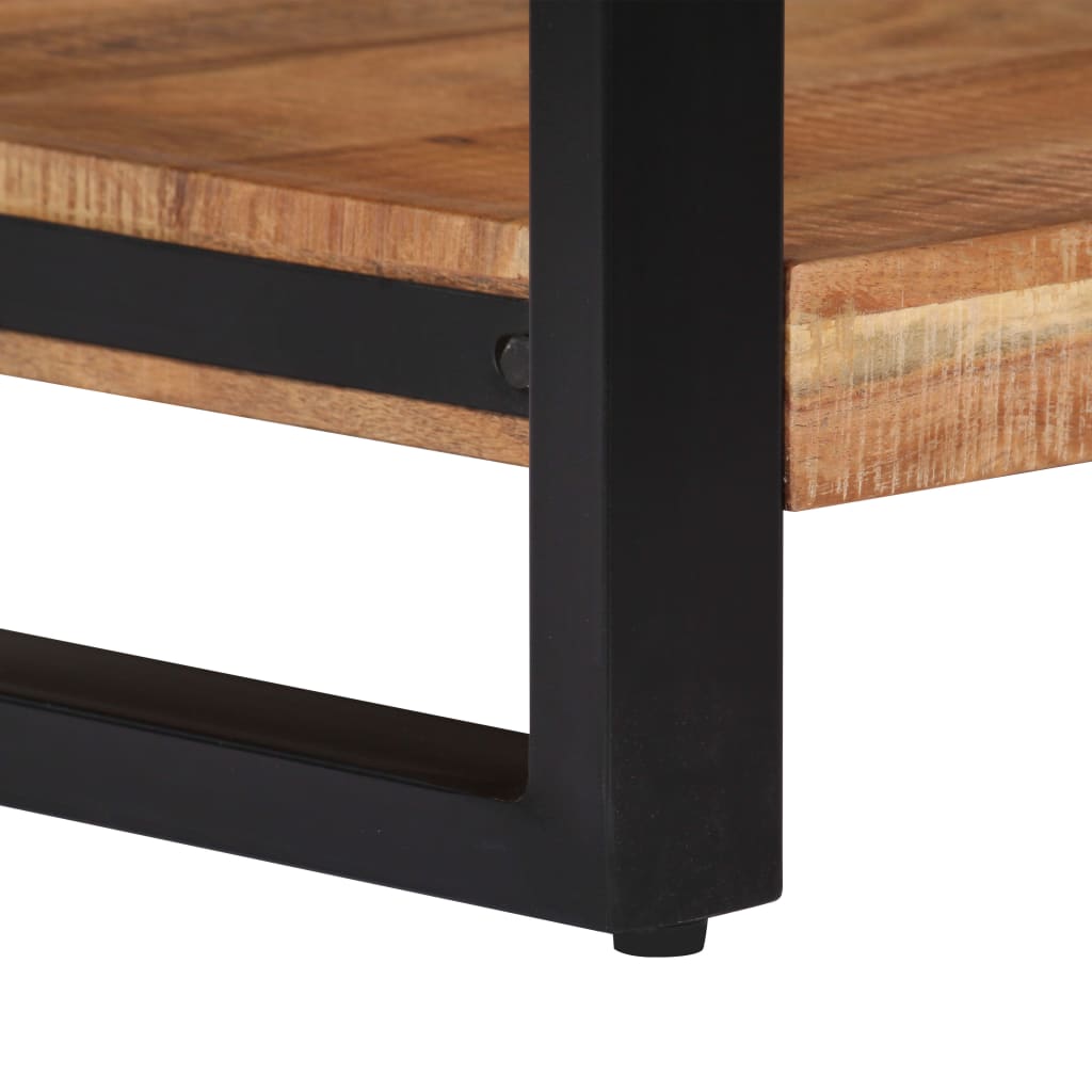 vidaXL Coffee Table 23.6"x23.6"x15.7" Solid Acacia Wood-7