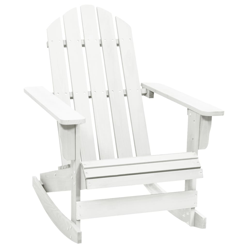 vidaXL Adirondack Rocking Chair Porch Rocker Outdoor Patio Lawn Chair Wood-0