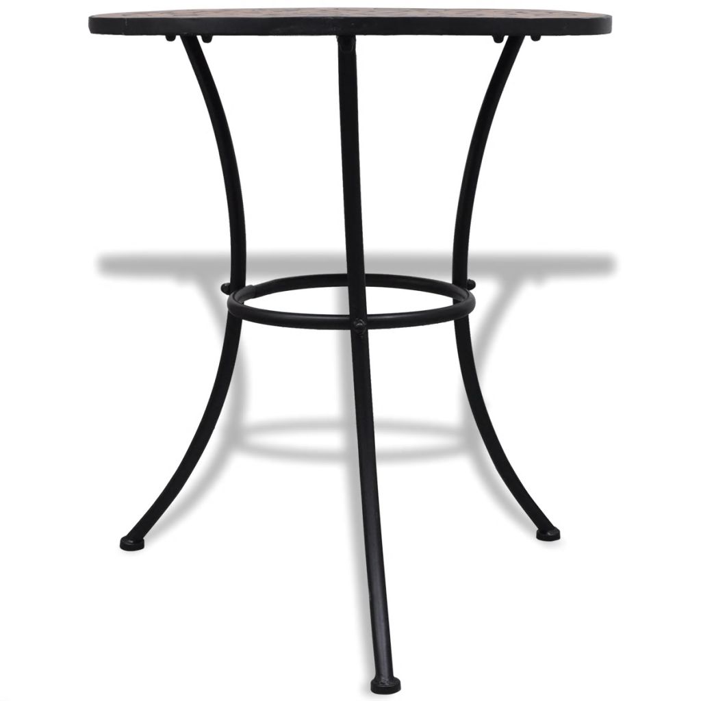 vidaXL Bistro Table Terracotta 23.6" Mosaic-1