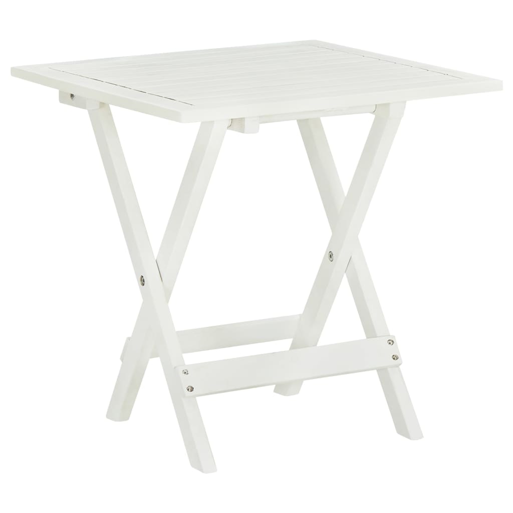 vidaXL Bistro Table Outdoor Side Table Folding Patio Table Solid Acacia Wood-15