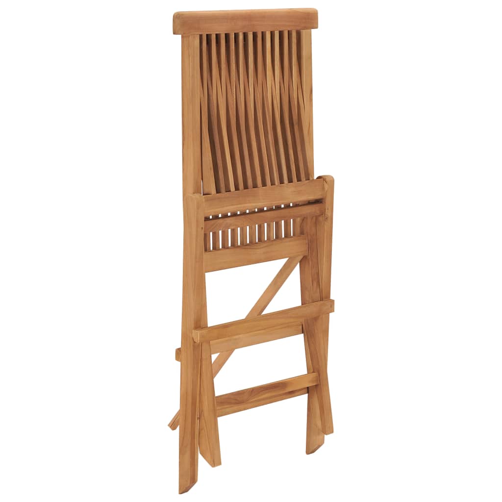 vidaXL Patio Folding Chairs Outdoor Garden Camping Lawn Chair Solid Wood Teak-26