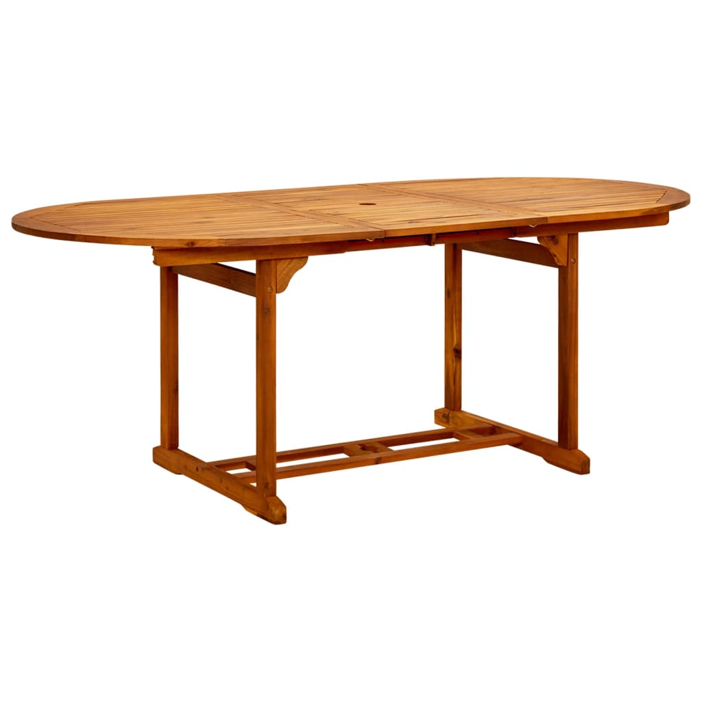 vidaXL Patio Table 78.7"x39.4"x29.5" Solid Acacia Wood-1