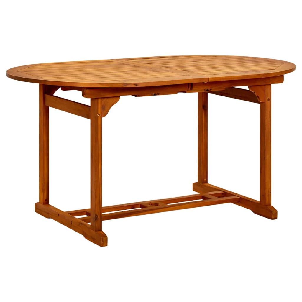 vidaXL Patio Table 78.7"x39.4"x29.5" Solid Acacia Wood-2