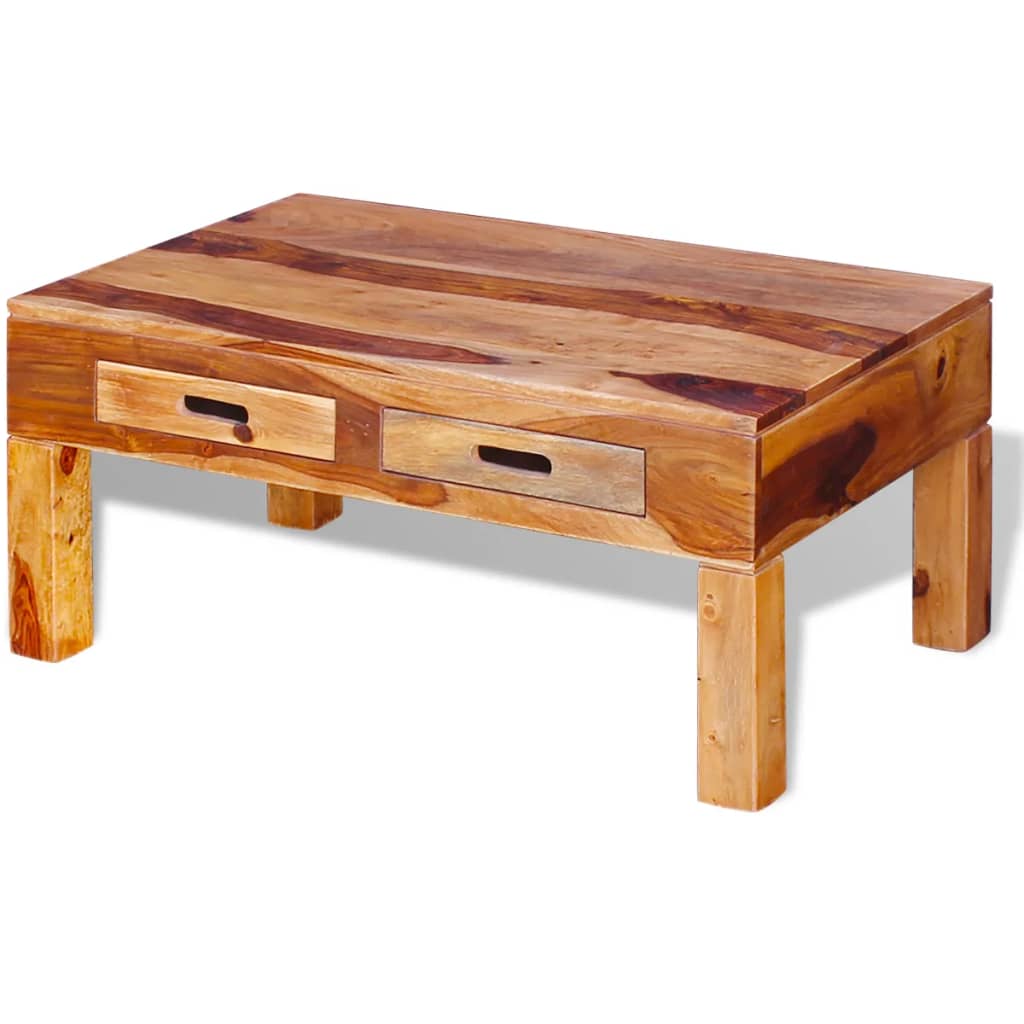 vidaXL Coffee Table Solid Sheesham Wood-1