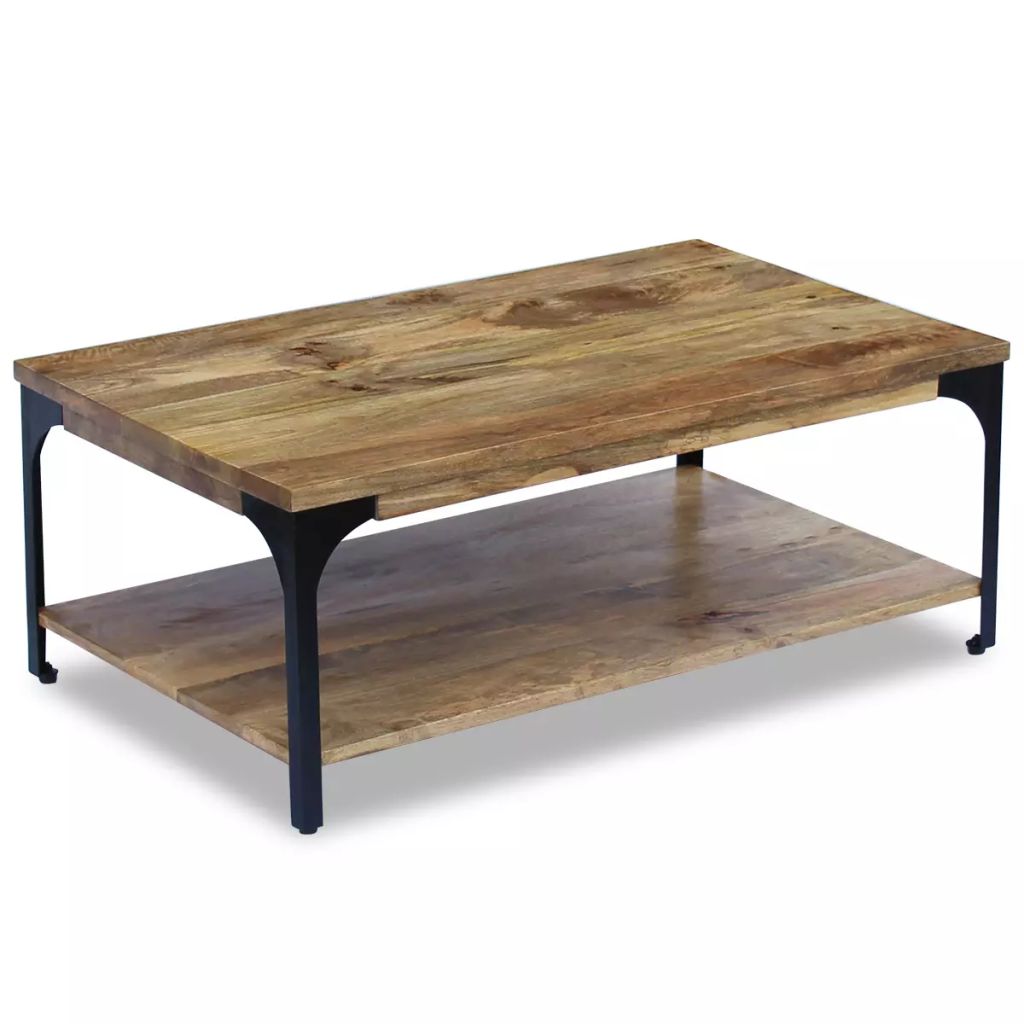 vidaXL Coffee Table Mango Wood 39.4"x23.6"x15"-0