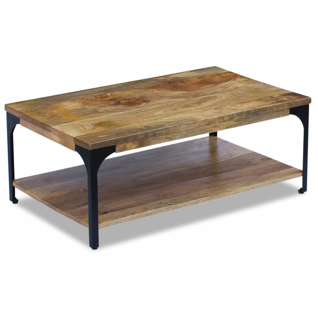 vidaXL Coffee Table Mango Wood 39.4"x23.6"x15"-1