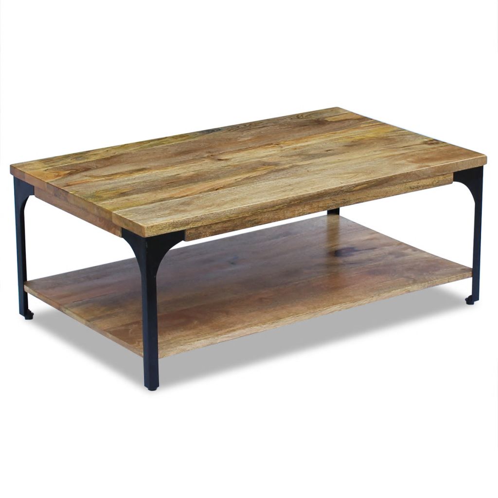 vidaXL Coffee Table Mango Wood 39.4"x23.6"x15"-2