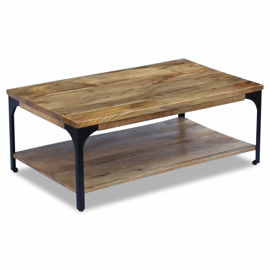 vidaXL Coffee Table Mango Wood 39.4"x23.6"x15"-3