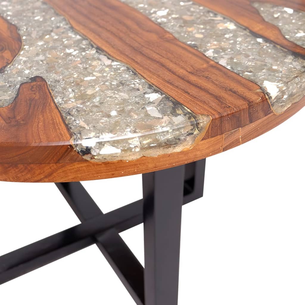 vidaXL Coffee Table End Table Side Table Living Room Furniture Teak Resin-11