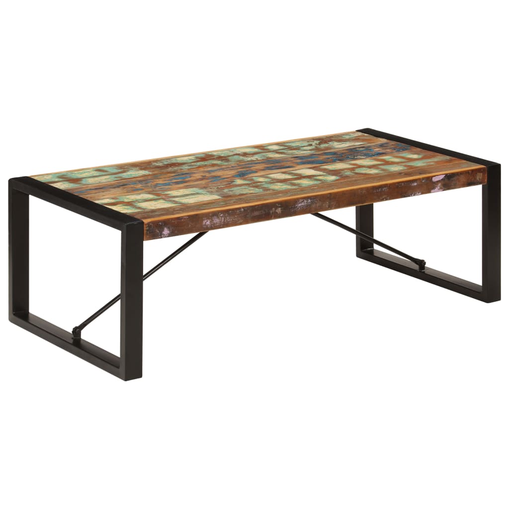 vidaXL Coffee Table 47.2"x23.6"x15.7" Solid Reclaimed Wood-5