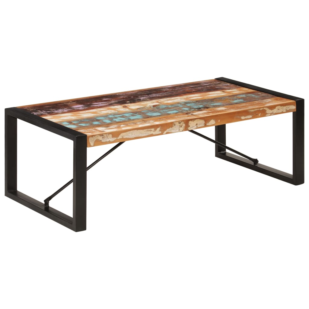 vidaXL Coffee Table 47.2"x23.6"x15.7" Solid Reclaimed Wood-6