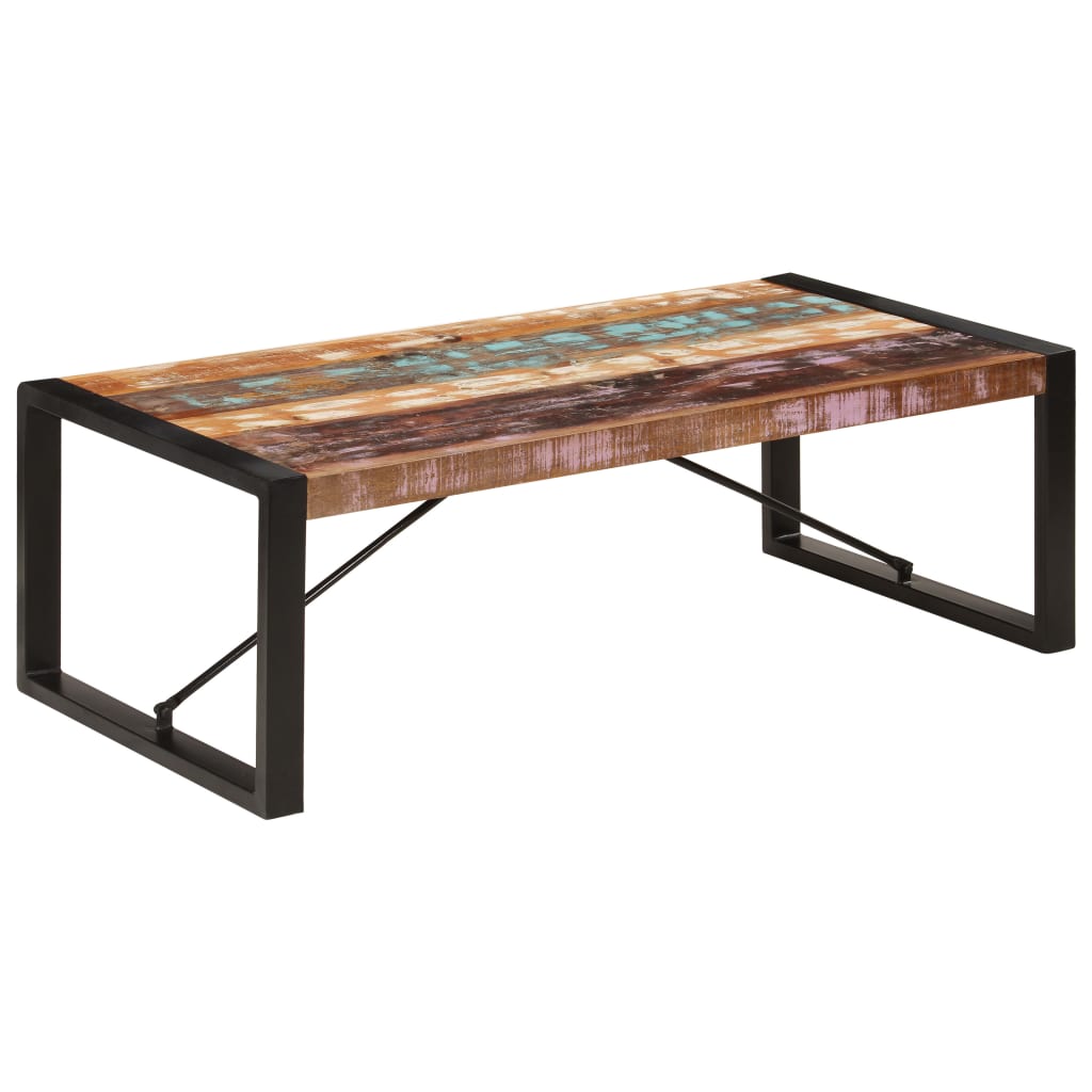 vidaXL Coffee Table 47.2"x23.6"x15.7" Solid Reclaimed Wood-7