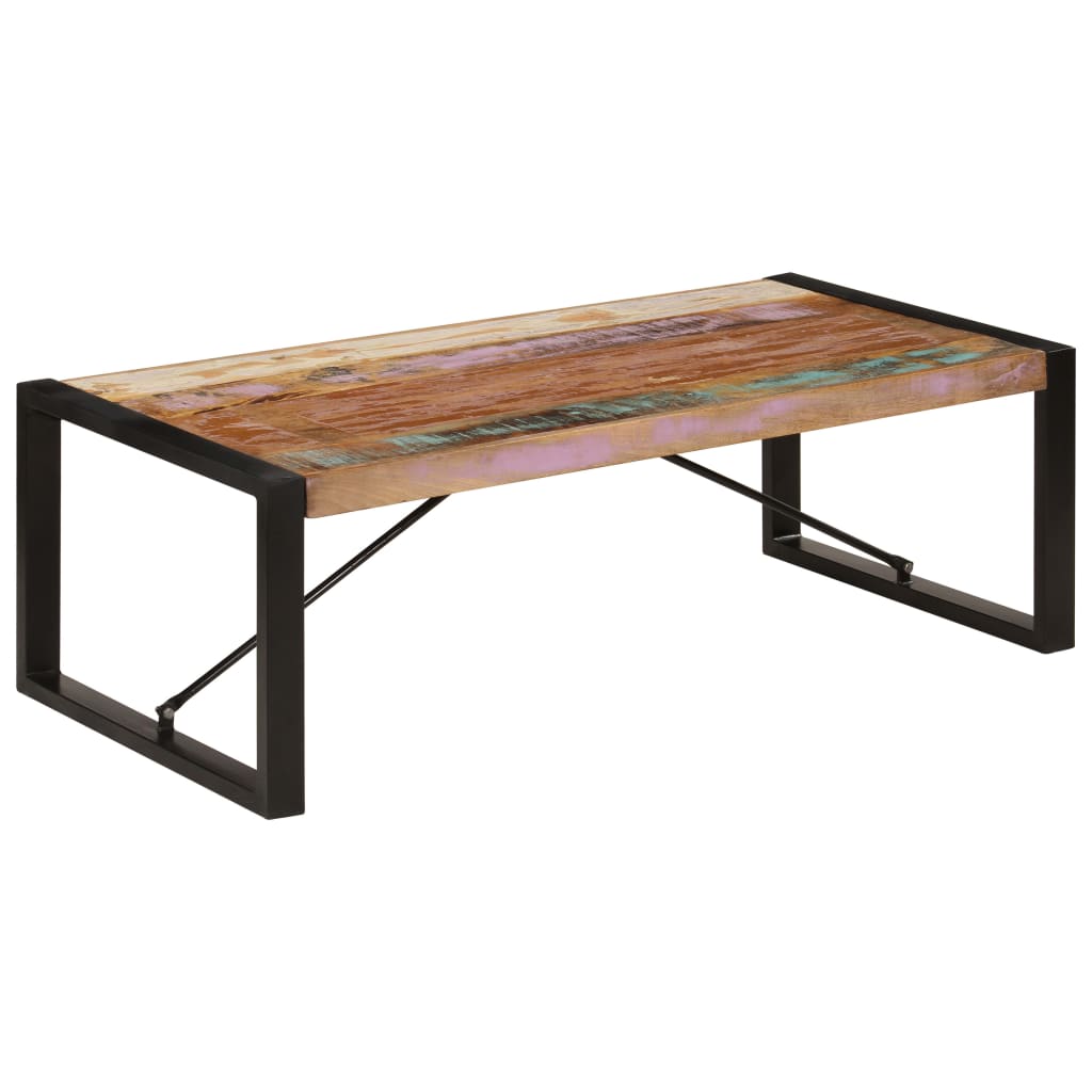 vidaXL Coffee Table 47.2"x23.6"x15.7" Solid Reclaimed Wood-8