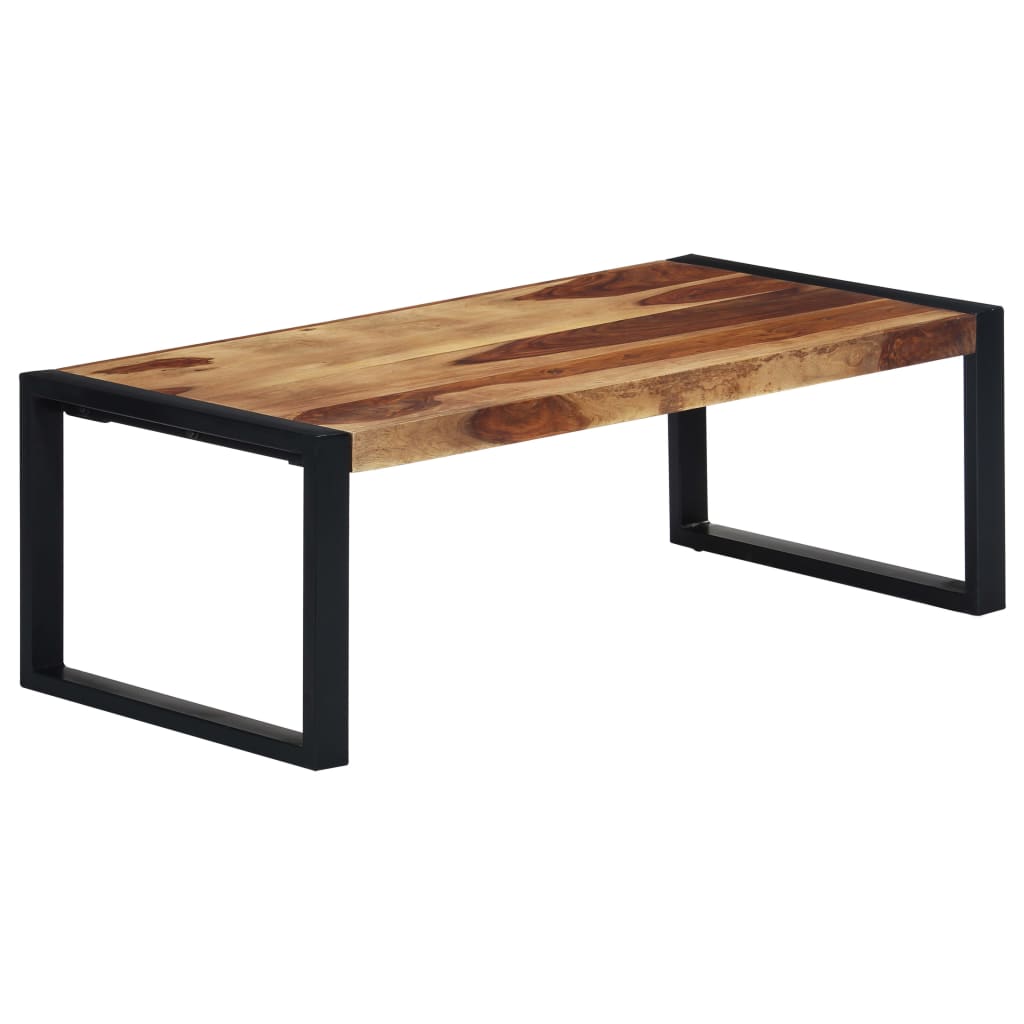 vidaXL Coffee Table 43.3"x23.6"x15.7" Solid Sheesham Wood-0