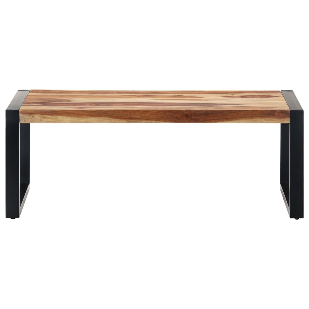 vidaXL Coffee Table 43.3"x23.6"x15.7" Solid Sheesham Wood-3