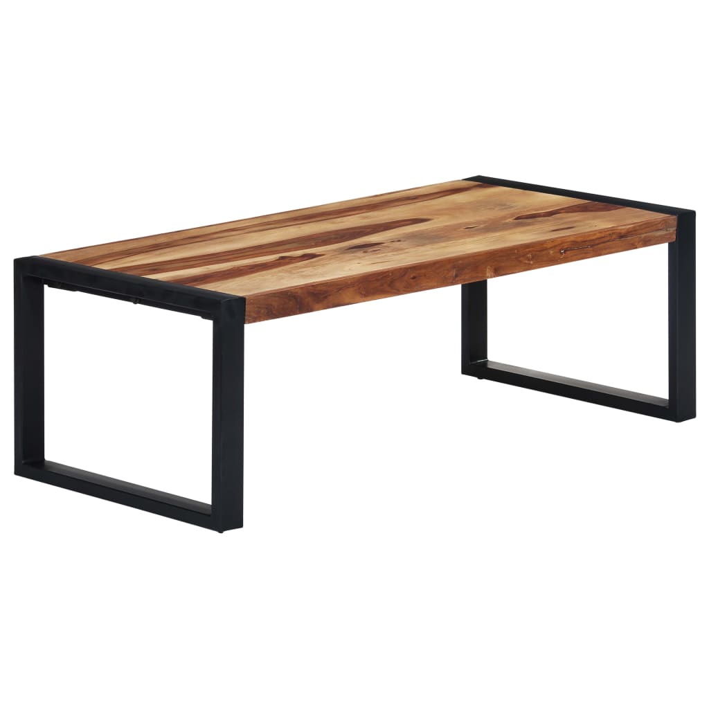 vidaXL Coffee Table 43.3"x23.6"x15.7" Solid Sheesham Wood-7