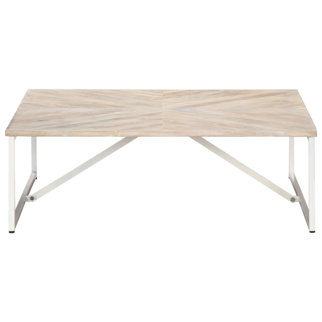vidaXL Coffee Table End Table Living Room Side Sofa Table Solid Wood Mango-4
