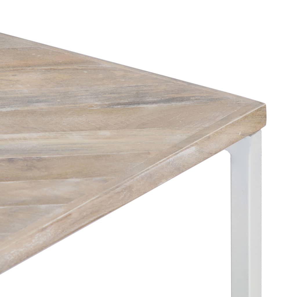 vidaXL Coffee Table End Table Living Room Side Sofa Table Solid Wood Mango-12