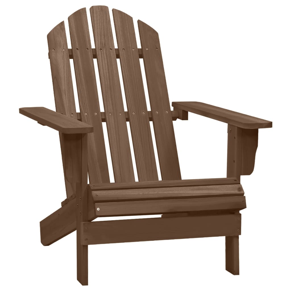 vidaXL Patio Chair Lawn Patio Adirondack Chair for Outdoor Porch Garden Wood-14