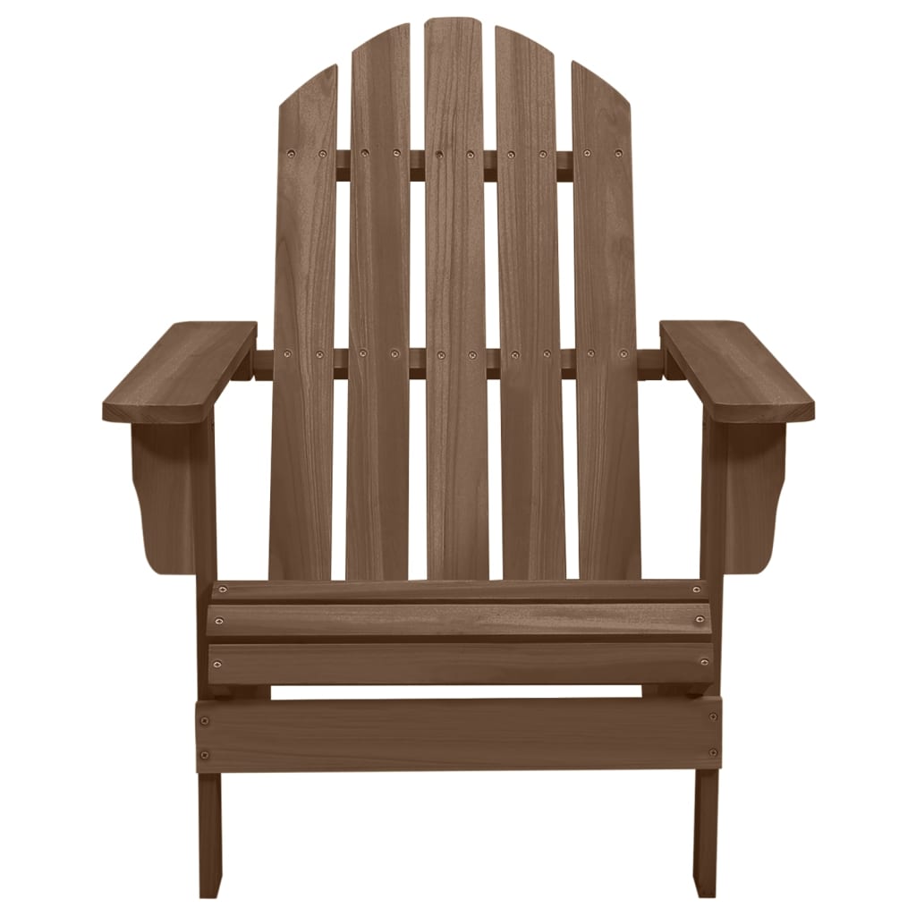 vidaXL Patio Chair Lawn Patio Adirondack Chair for Outdoor Porch Garden Wood-16