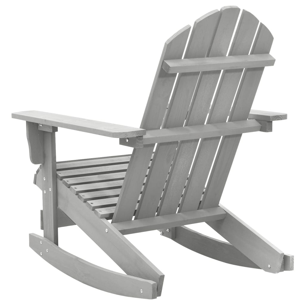 vidaXL Adirondack Rocking Chair Porch Rocker Outdoor Patio Lawn Chair Wood-13