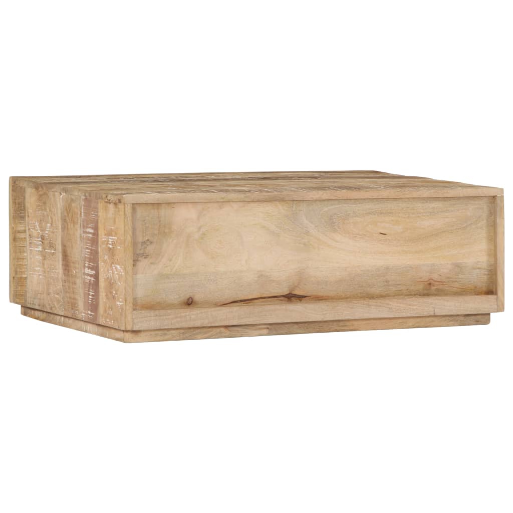 vidaXL Coffee Table 35.4"x23.6"x11.8" Solid Mango Wood-5