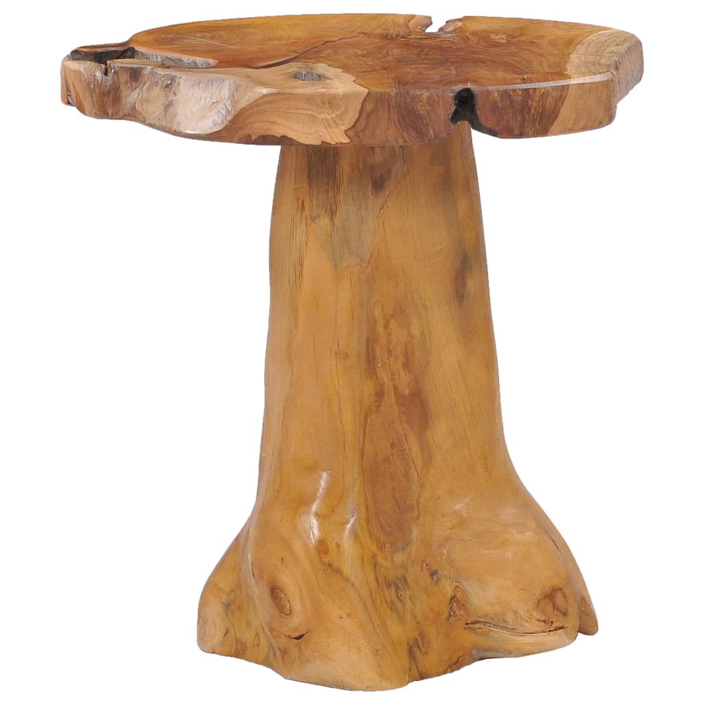 vidaXL Coffee Table 15.7"x15.7" Solid Teak Wood-4
