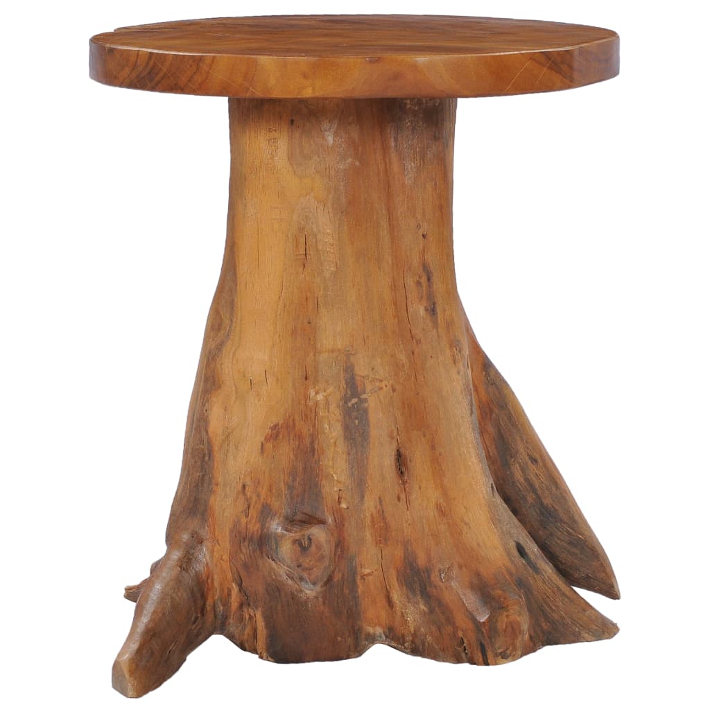 vidaXL Coffee Table 15.7"x15.7" Solid Teak Wood-5