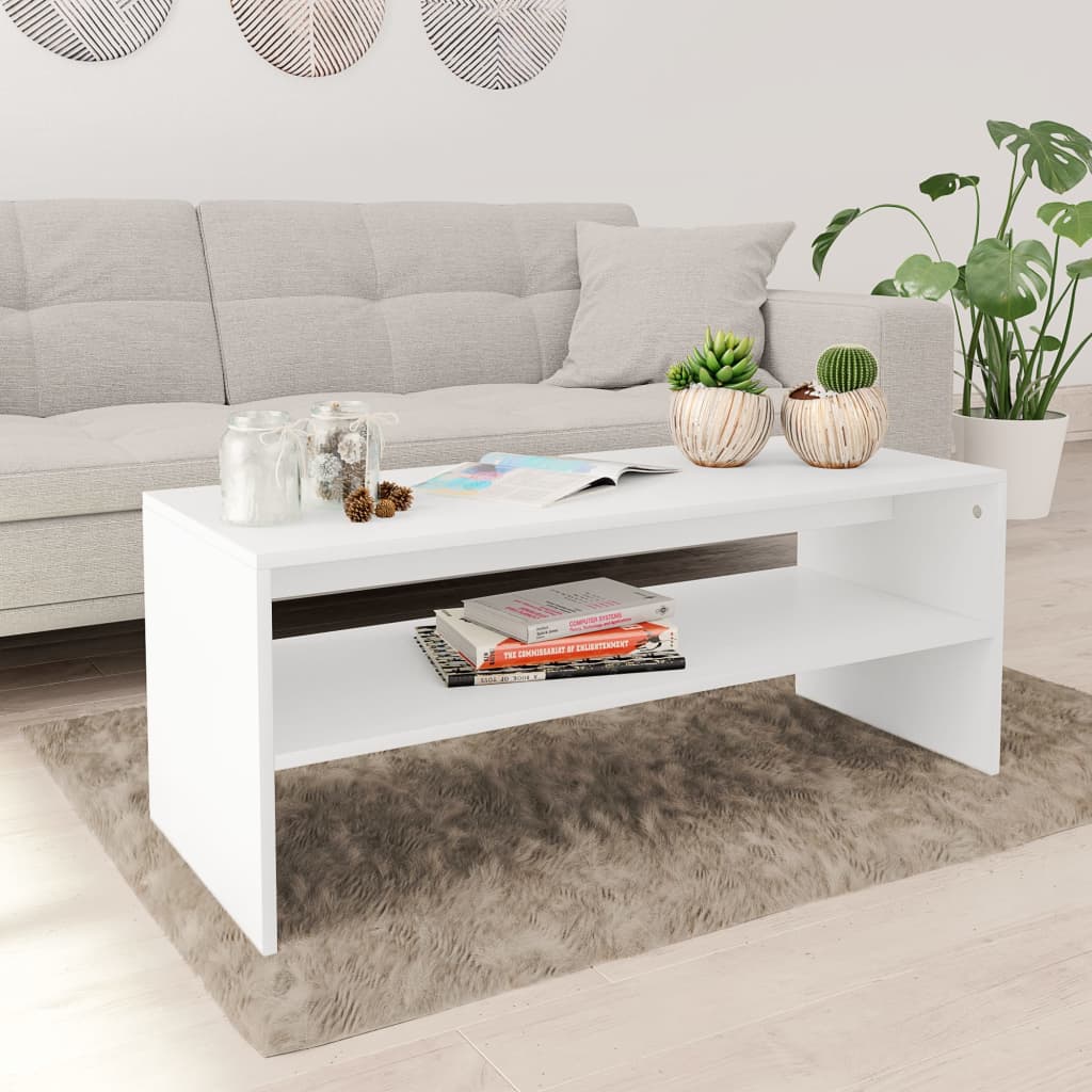 vidaXL Coffee Table End Table Accent Sofa Table with Storage Engineered Wood-28