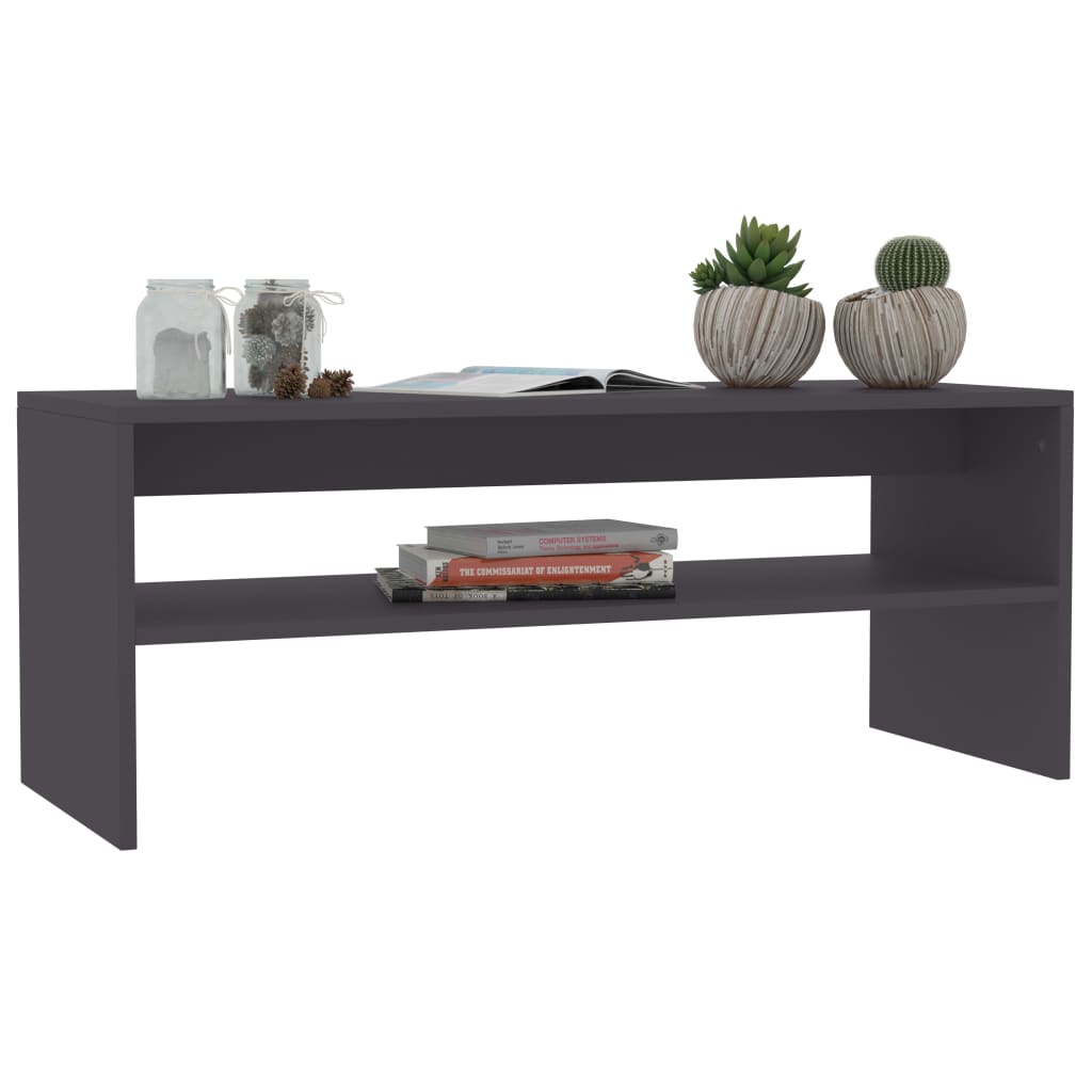 vidaXL Coffee Table End Table Accent Sofa Table with Storage Engineered Wood-46