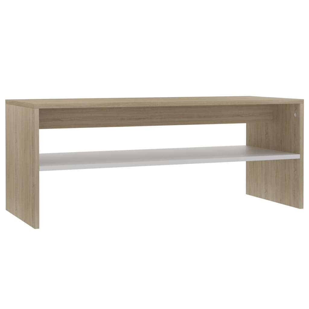 vidaXL Coffee Table End Table Accent Sofa Table with Storage Engineered Wood-13