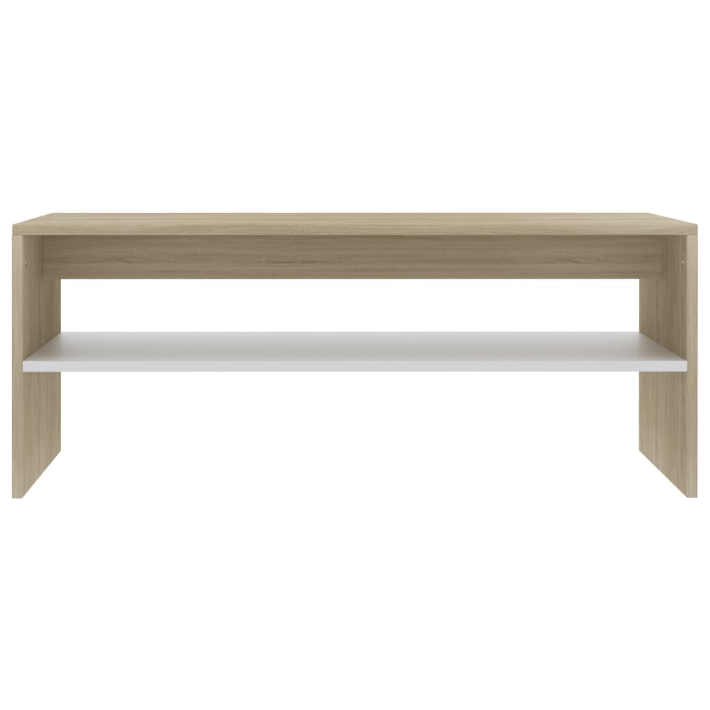 vidaXL Coffee Table End Table Accent Sofa Table with Storage Engineered Wood-1