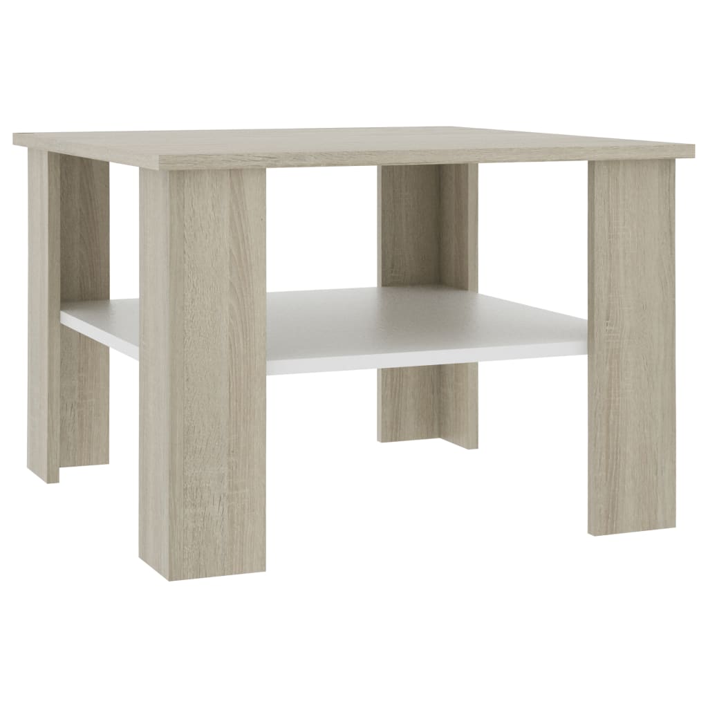 vidaXL Coffee Table End Table Side Sofa Table with Storage Engineered Wood-17