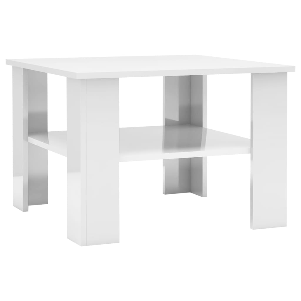 vidaXL Coffee Table End Table Side Sofa Table with Storage Engineered Wood-8