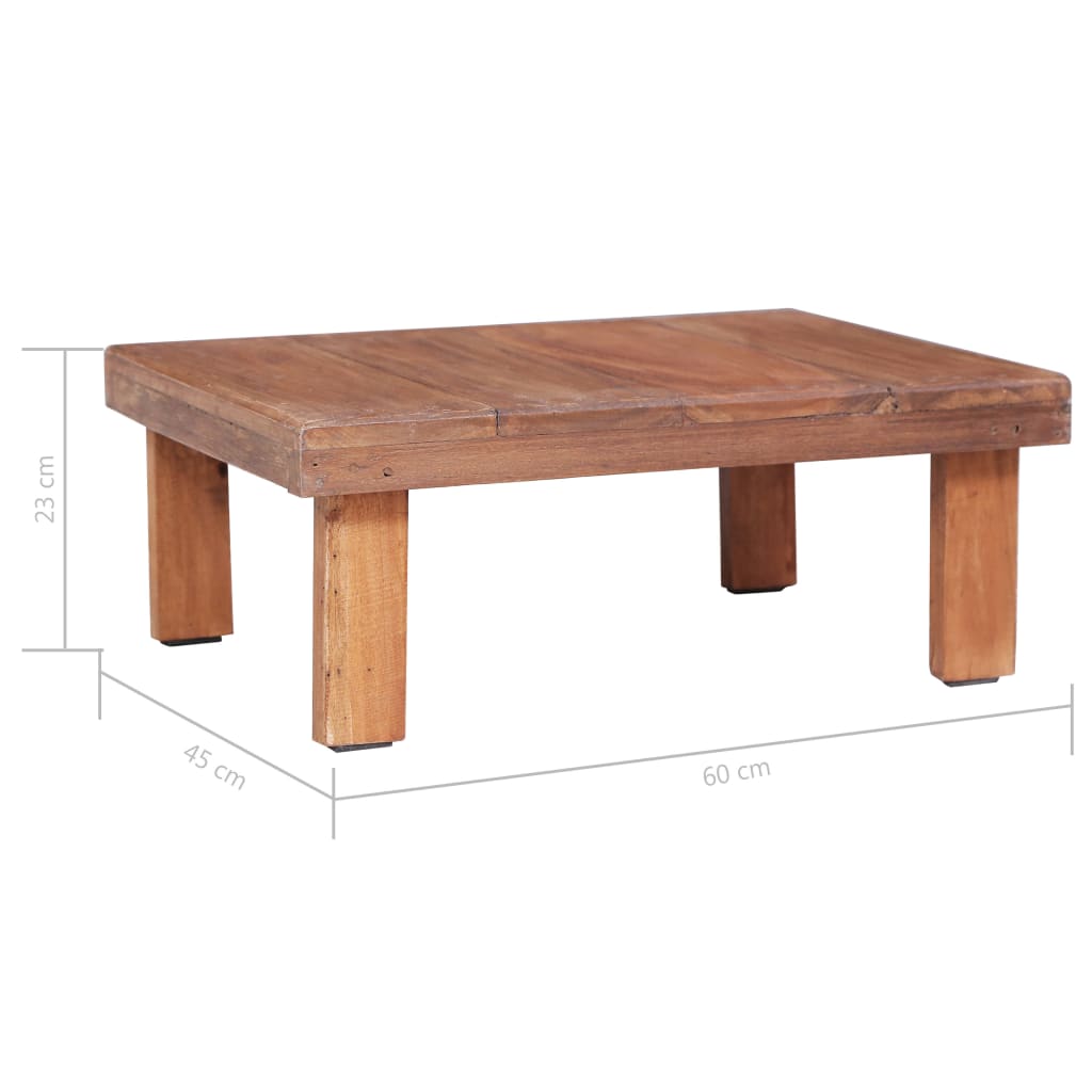 vidaXL Coffee Table Accent Side Table for Living Room Solid Reclaimed Wood-16