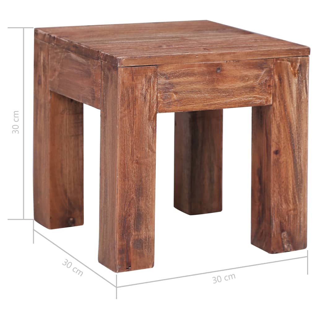 vidaXL Coffee Table Accent Side Table for Living Room Solid Reclaimed Wood-9